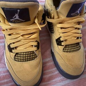 Nike Air Jordan Yellow and Black Sneakers